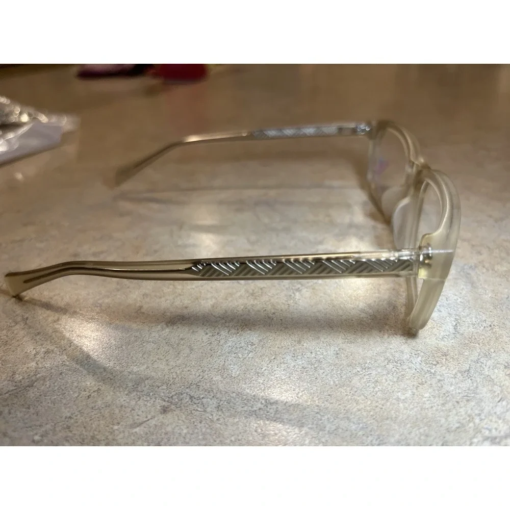 Maui Jim Eyeglasses Frames MJO2205-75WV Matte Clear Beige Square 52-17-140